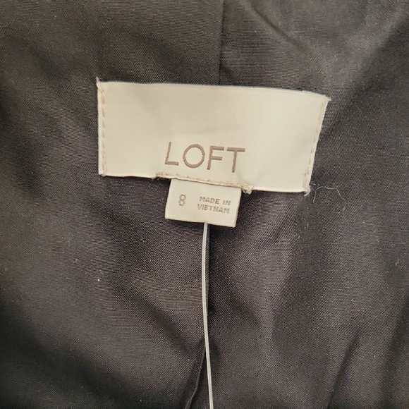 LOFT Textured Brown Double-Breasted Blazer - Picture 2 of 8